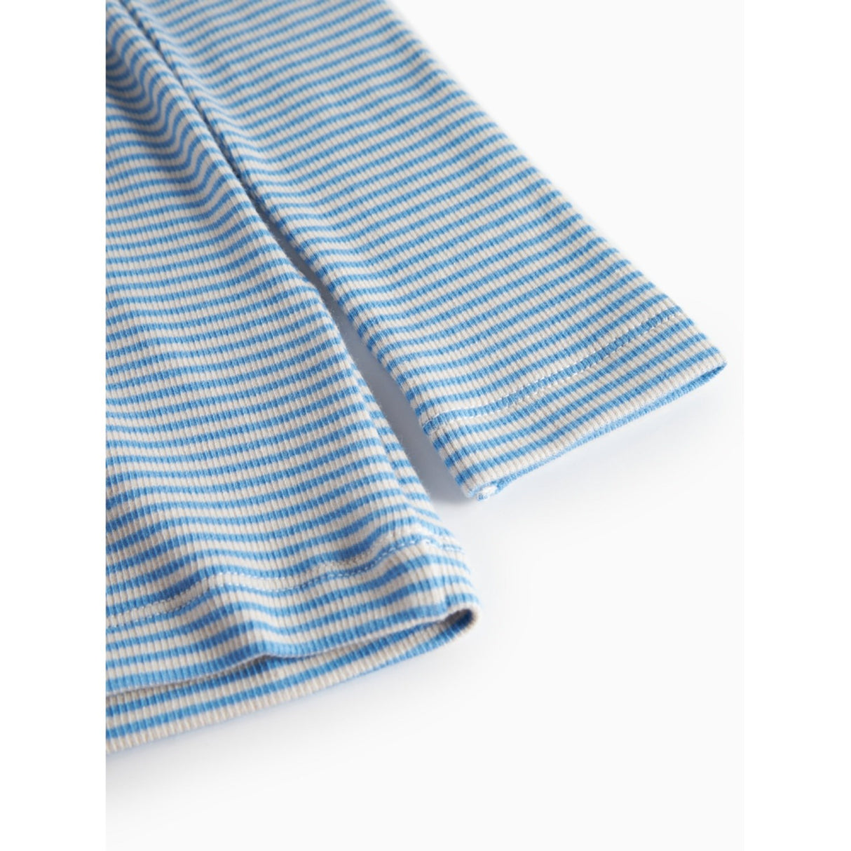 MarMar Modal Fine Rib Blue Stripe Tani Blouse