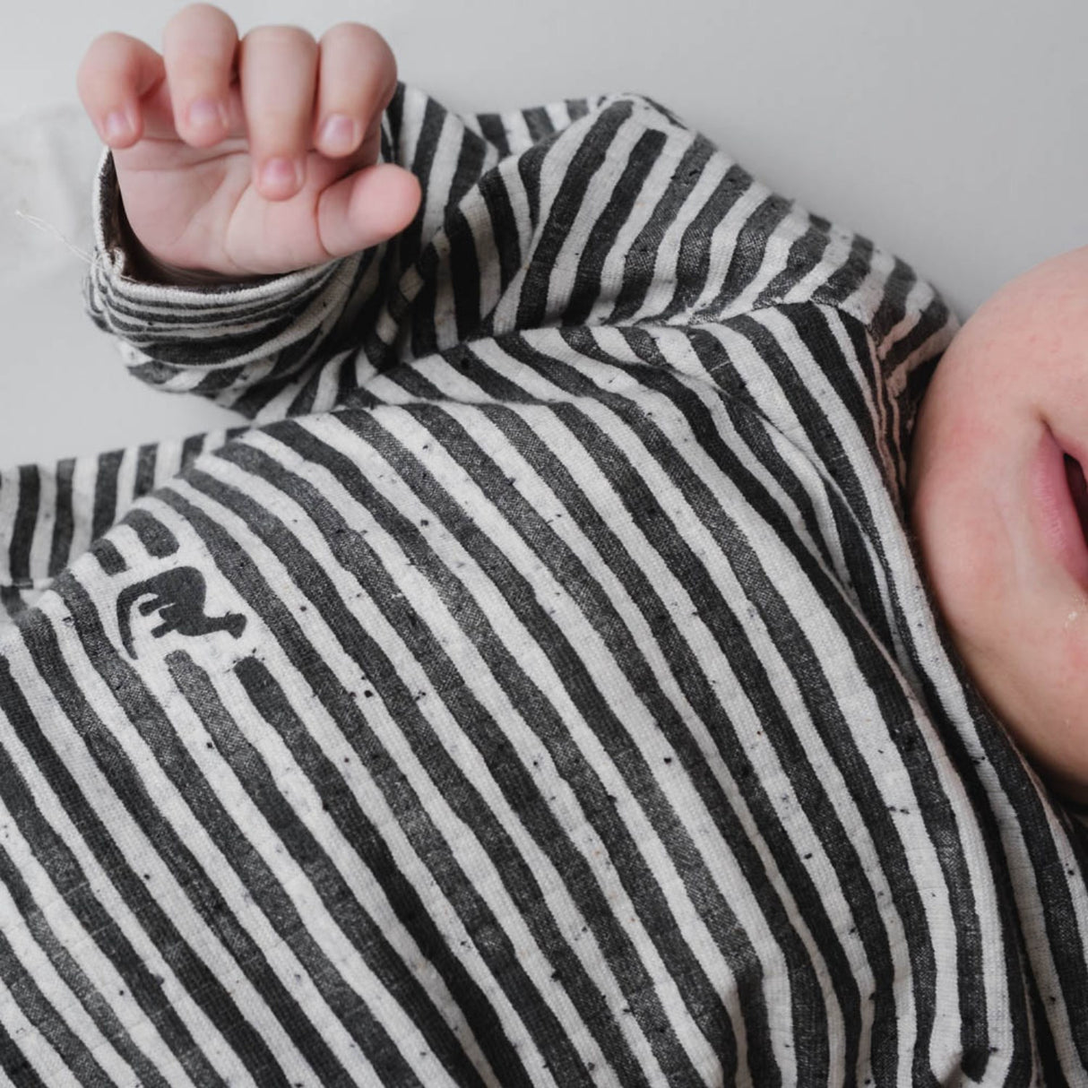 That's Mine Mono Dino Stripe Aksel Blouse