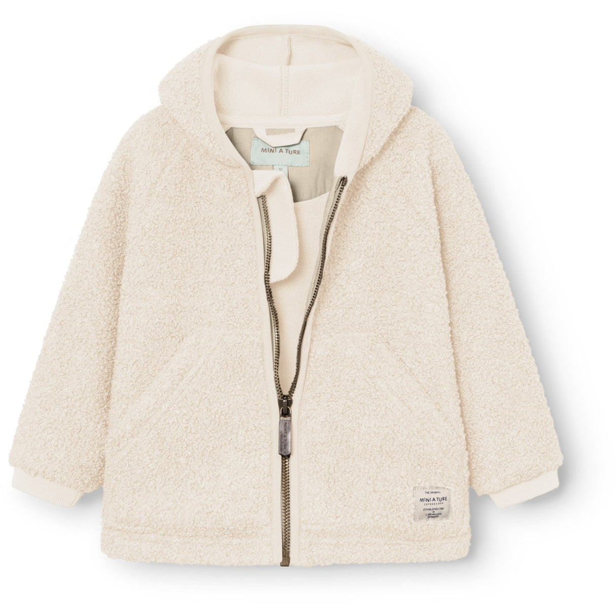 Mini A ture Angora Cream Matliff Teddyfleece Jacket. GRS
