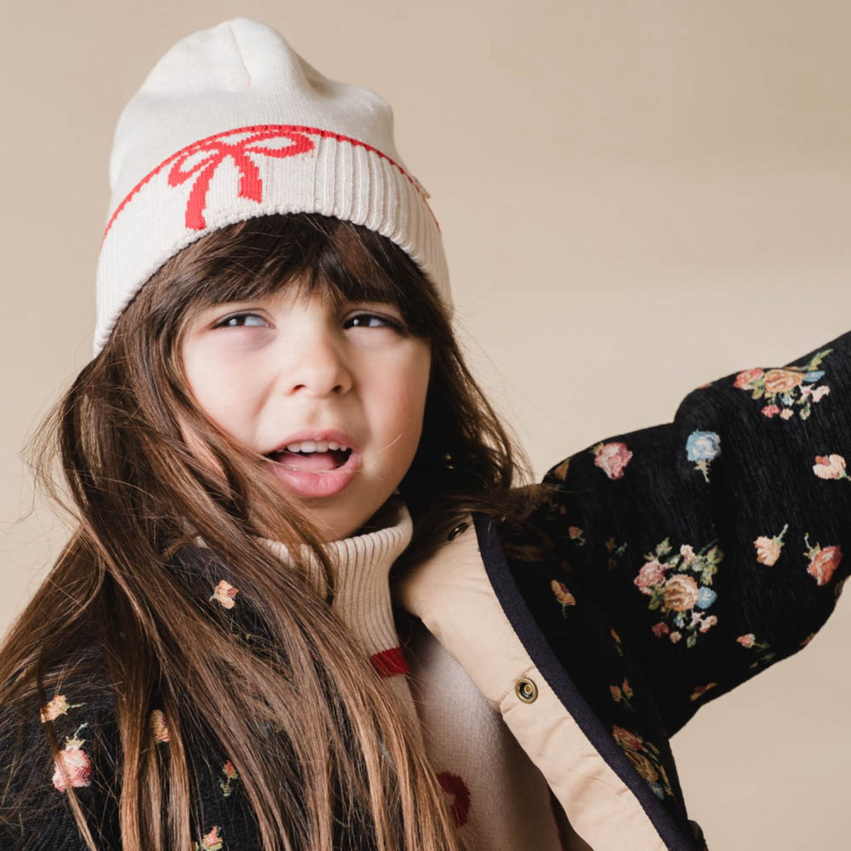 That's Mine Almond Peach Leonora Beanie