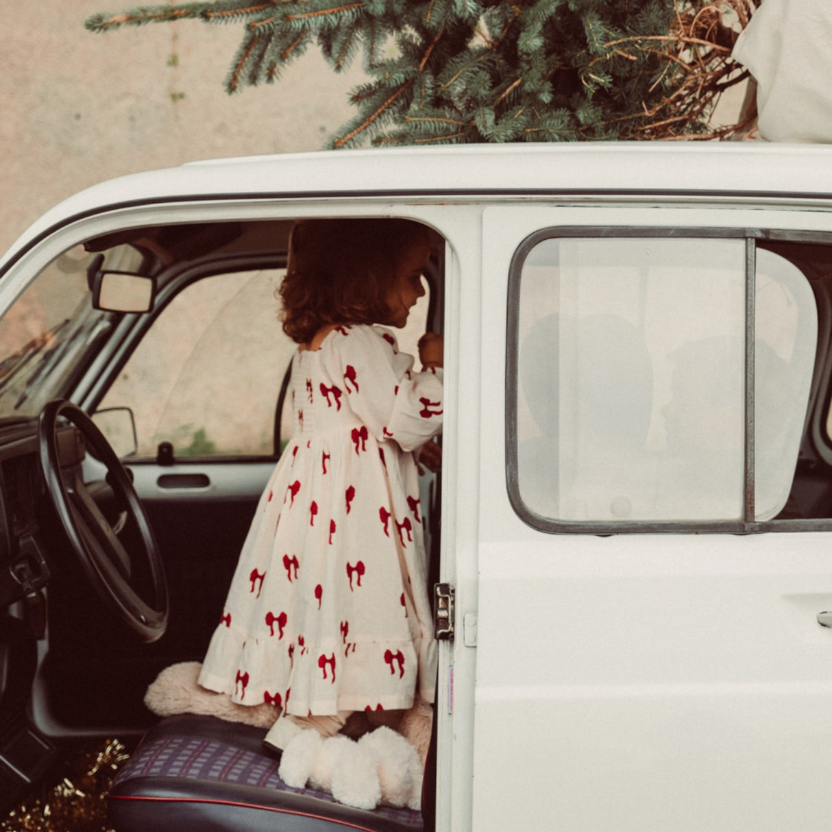 That's Mine Rouge Boucle Sarah Dress