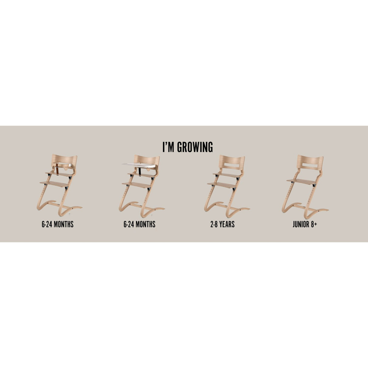 Leander Whitewash Classic™ High Chair Uden Hanger