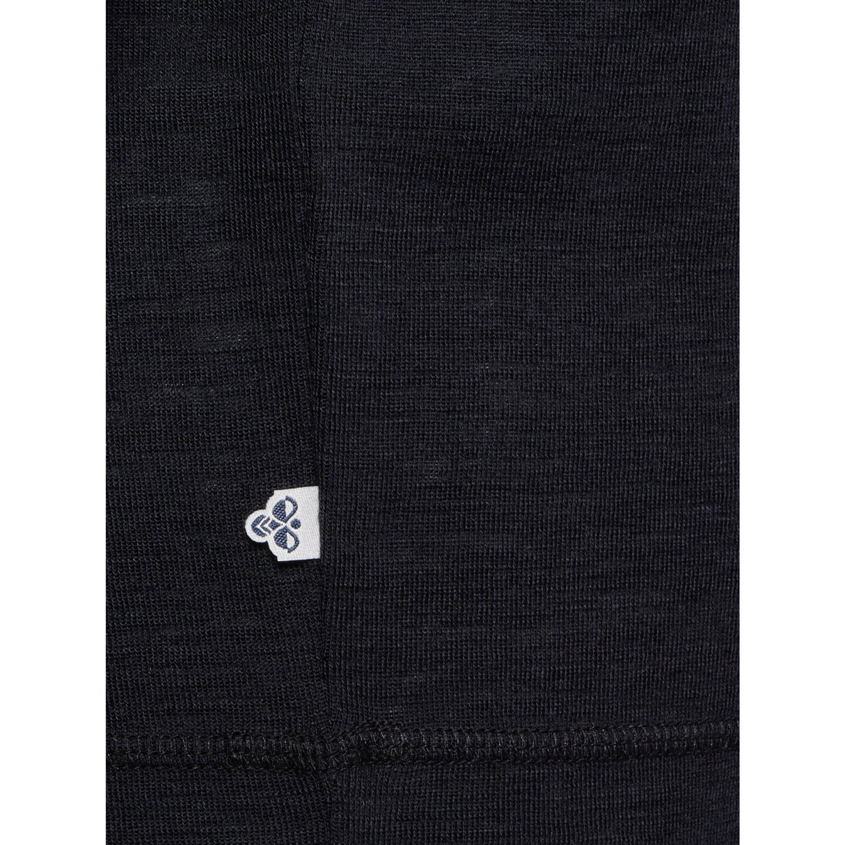 Hummel Black Jr Wool Rib T-Shirt L/S