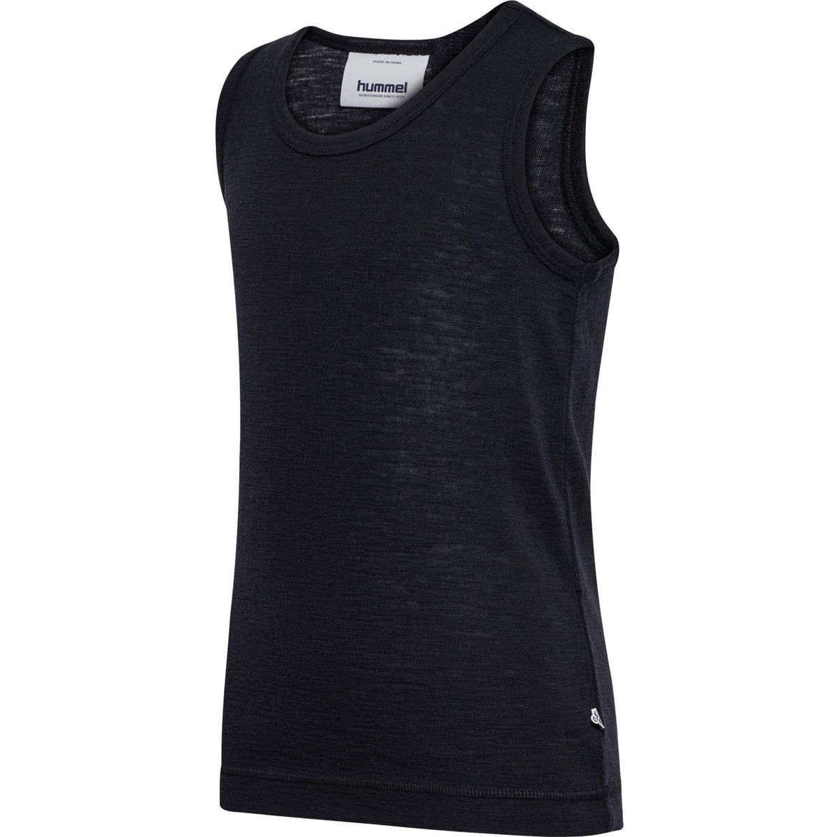 Hummel Black Jr Wool Rib Top S/L