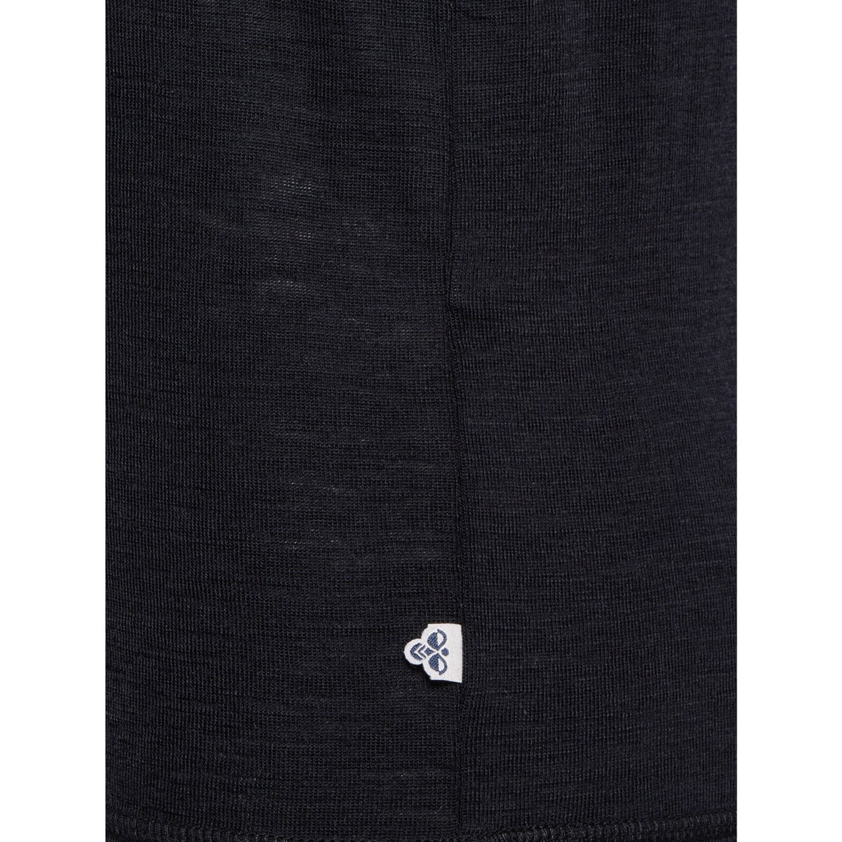 Hummel Black Jr Wool Rib Top S/L