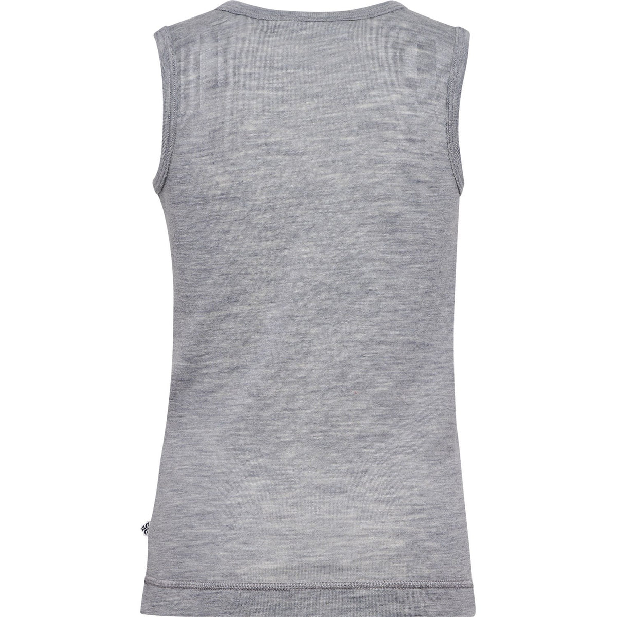 Hummel Grey Melange Jr Wool Rib Top S/L