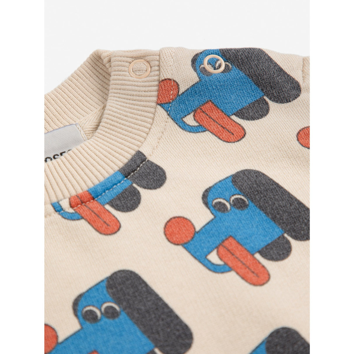 Bobo Choses Offwhite Doggy Mate All Over Sweatshirt