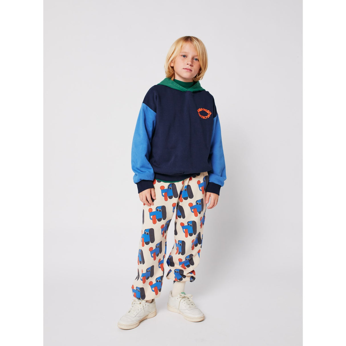 Bobo Choses Multicolor Tic Tac Toe Color Block Hoodie