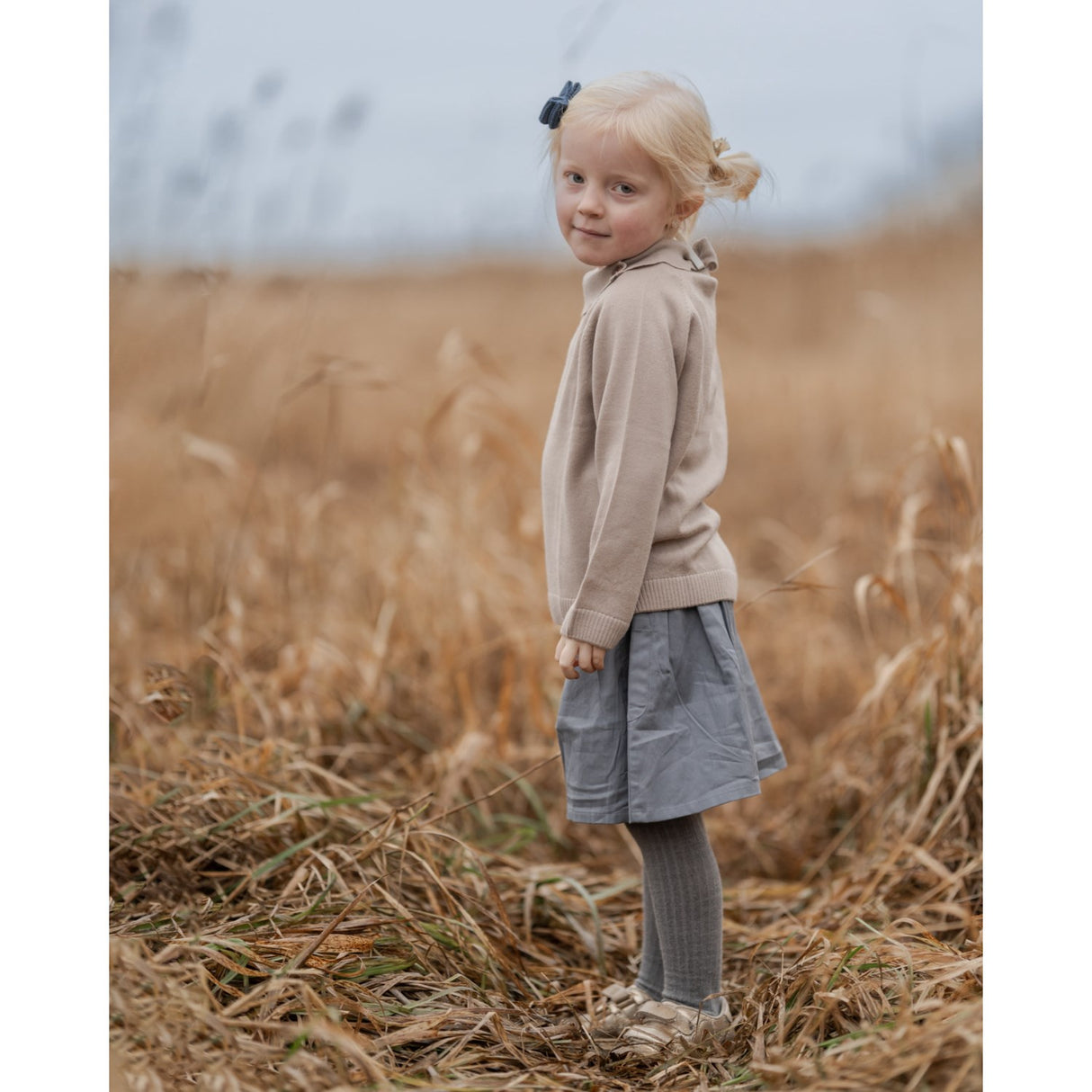 Hanevild Cream Oatmeal Lea Blouse, Merino Wool