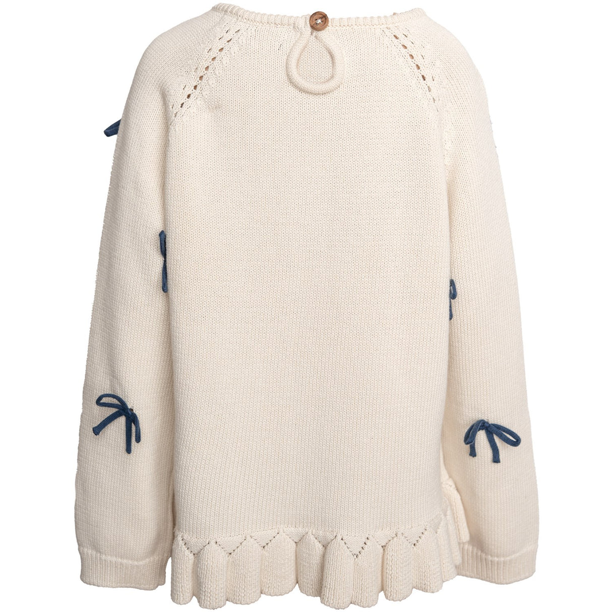 Hanevild Ivory More Bows Sweater