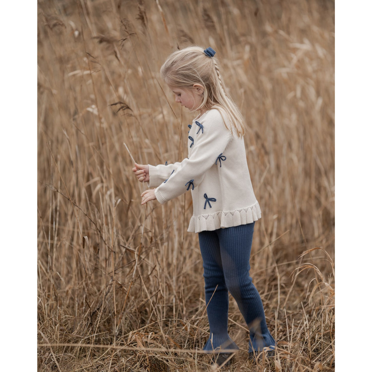 Hanevild Ivory More Bows Sweater