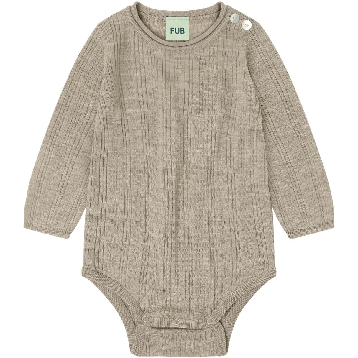 FUB Oat Melange Baby Rib Body