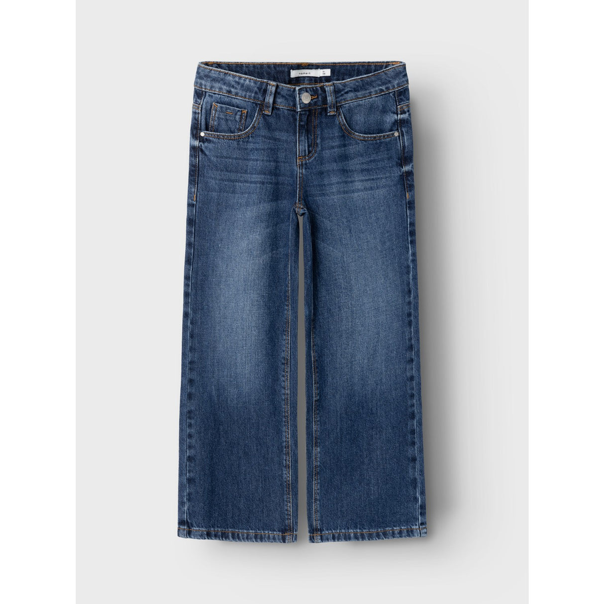 Name It Dark Blue Denim Rose Wide Jeans Noos