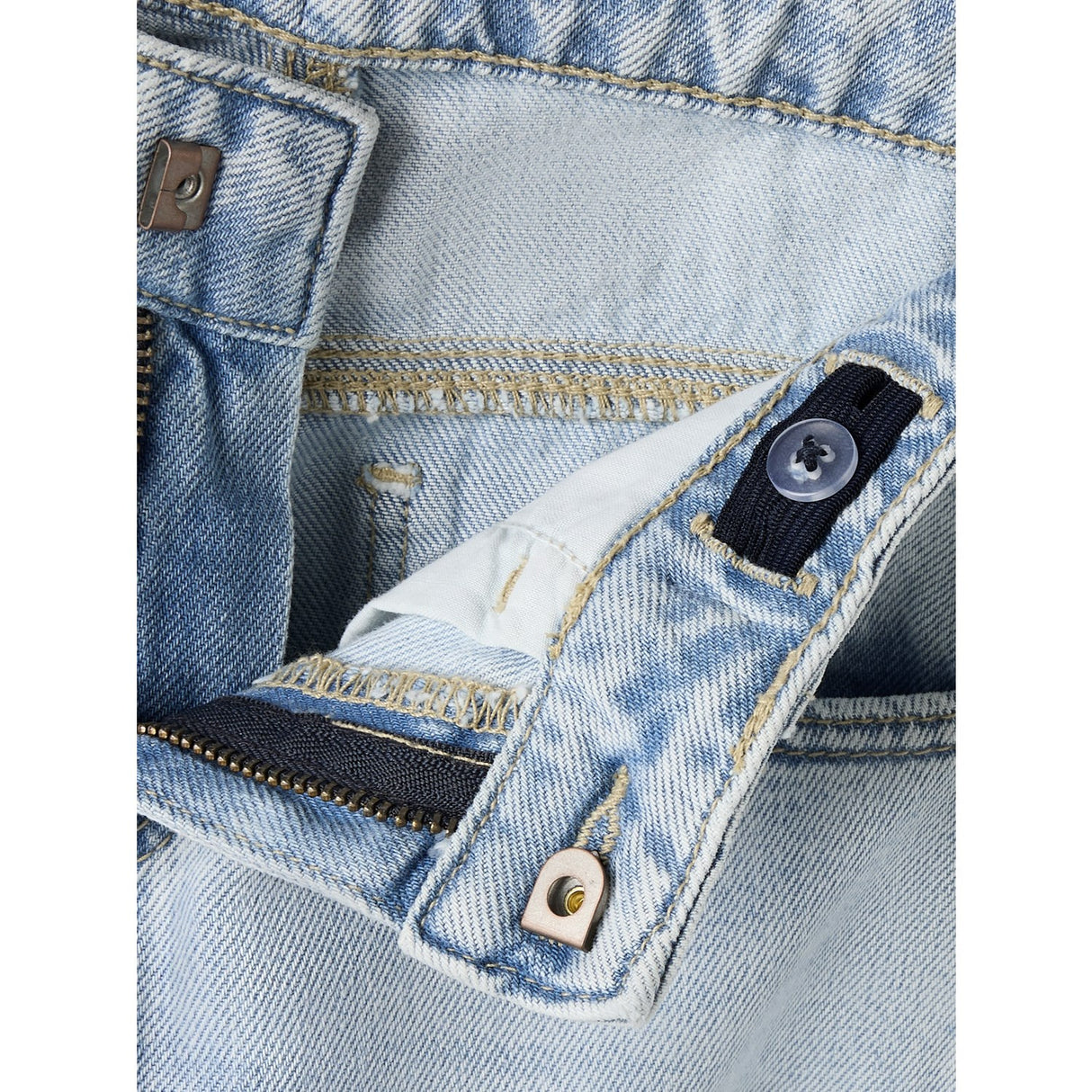 Name It Light Blue Denim Nkfrose Wide Jeans 5529-Be Noos