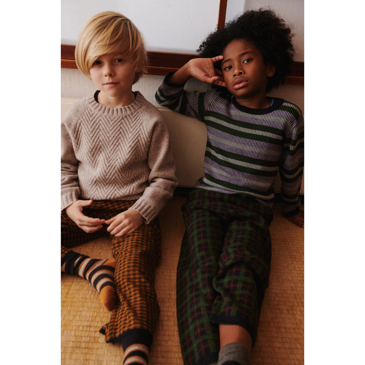 FUB Dark Navy Felted Pants