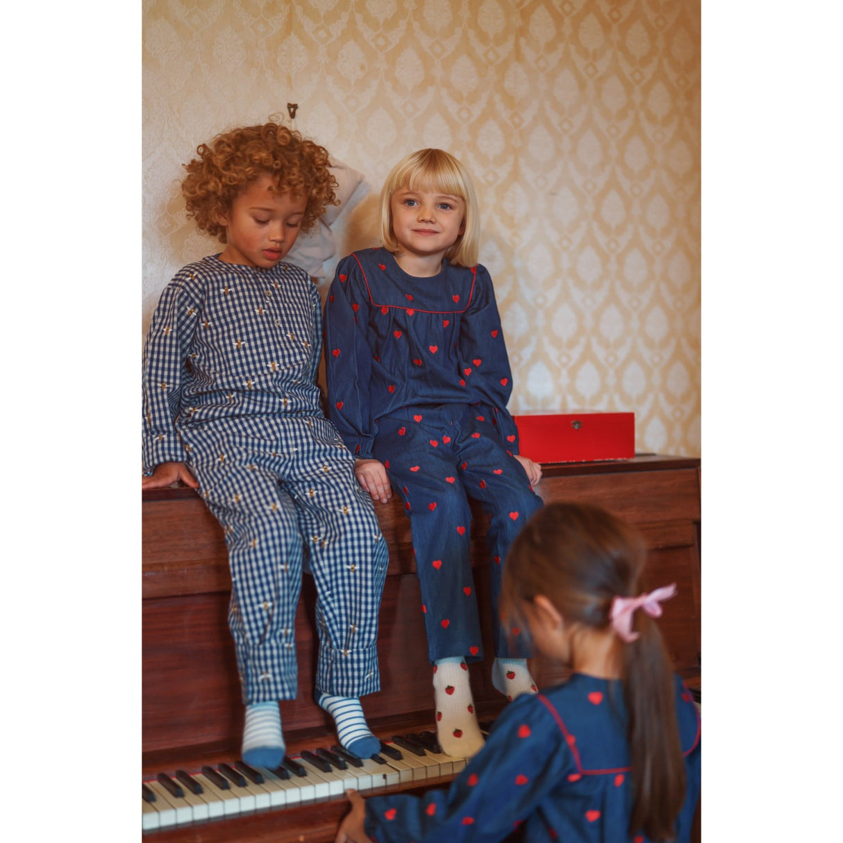 Flöss Bee Blue Check Olivian Shirt