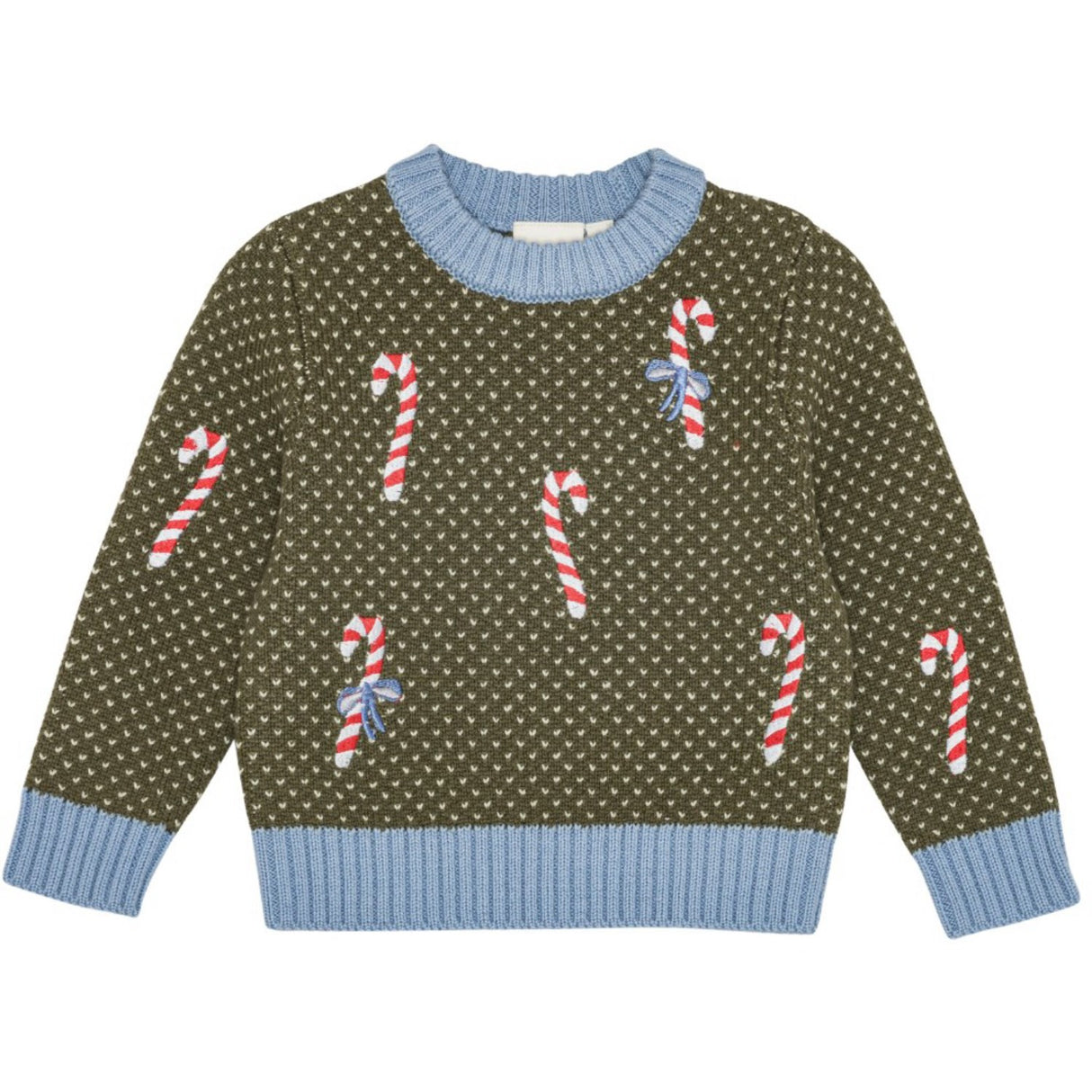 Flöss Dark Green Christmas Jasper Sweater