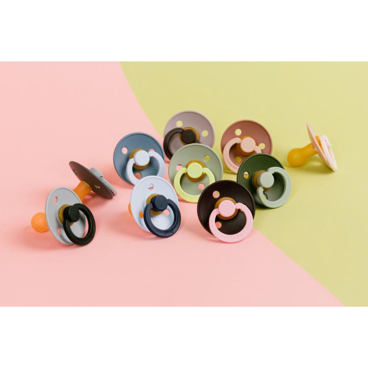 Bibs Sage Pacifier Studio Colour 2-Pack Fusion Latex Hunter Green Mix