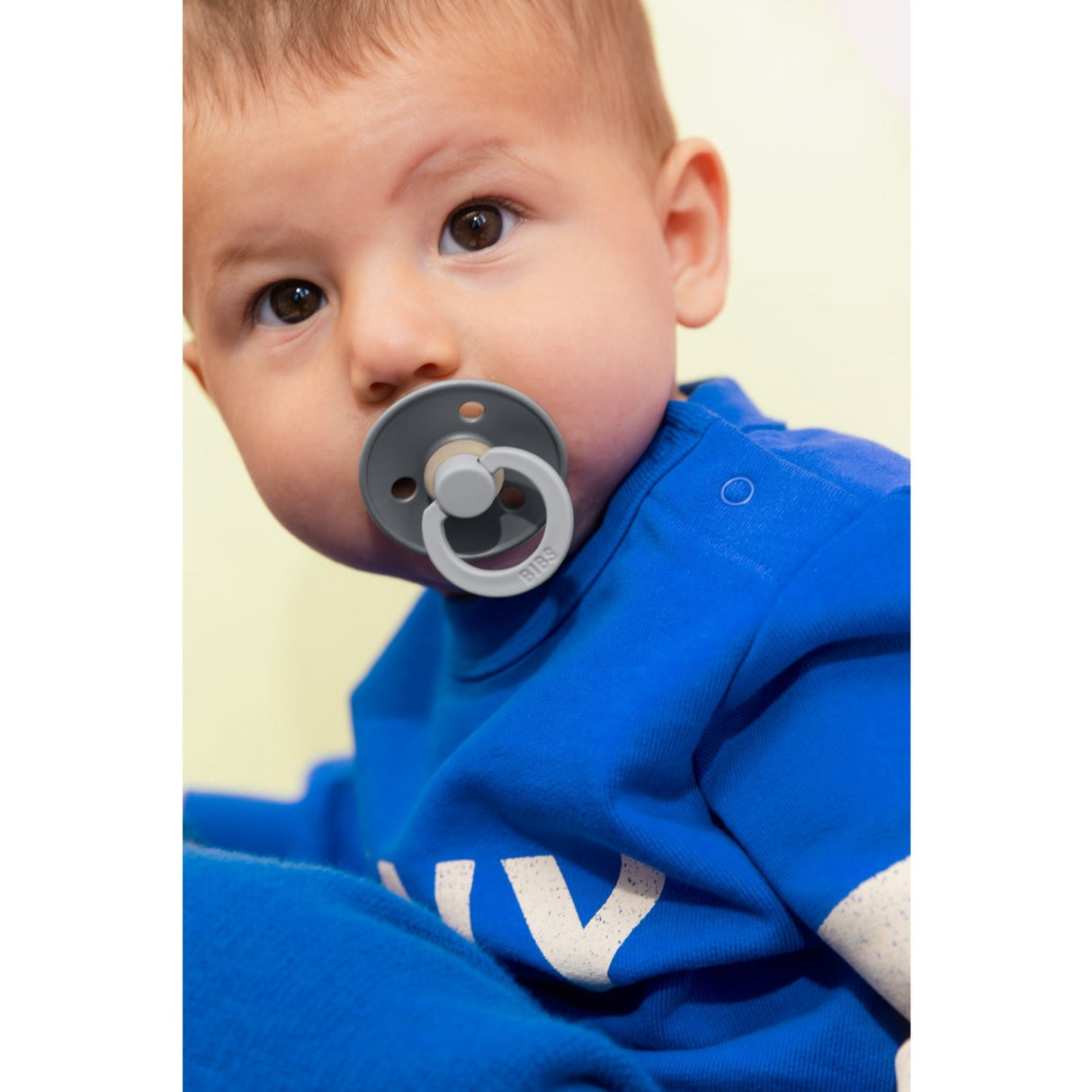 Bibs Baby Blue Pacifier Studio Colour 2-Pack Fusion Latex Petrol Mix