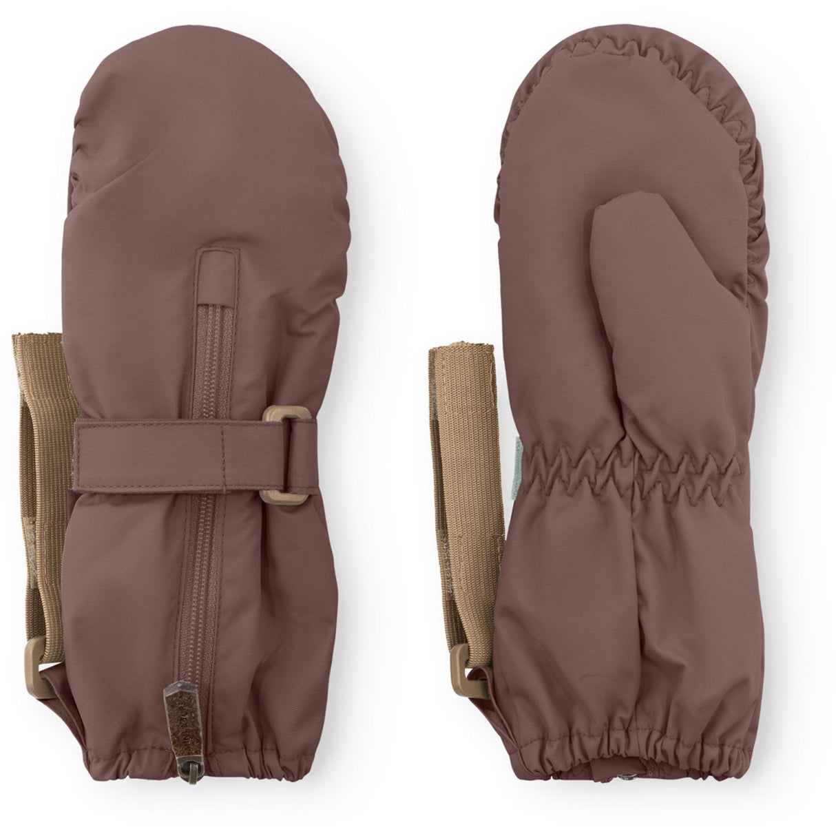 Mini A ture Peppercorn Plum Matcesar Fleece Lined Mittens