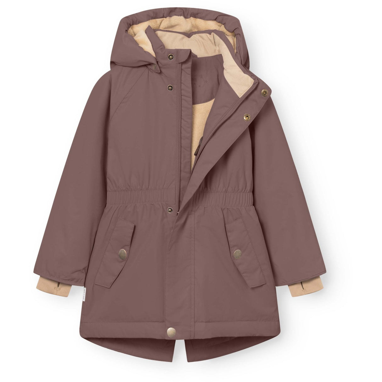 Mini A ture Peppercorn Plum Matvikania Fleece Lined Winter Jacket. GRS