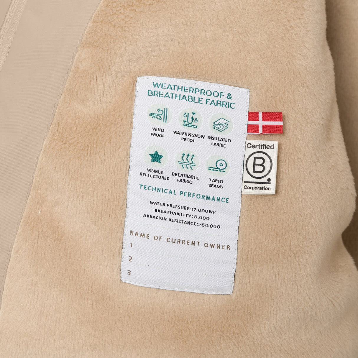 Mini A ture Savannah Tan Matwang Fleece Lined Winter Jacket Fur. GRS