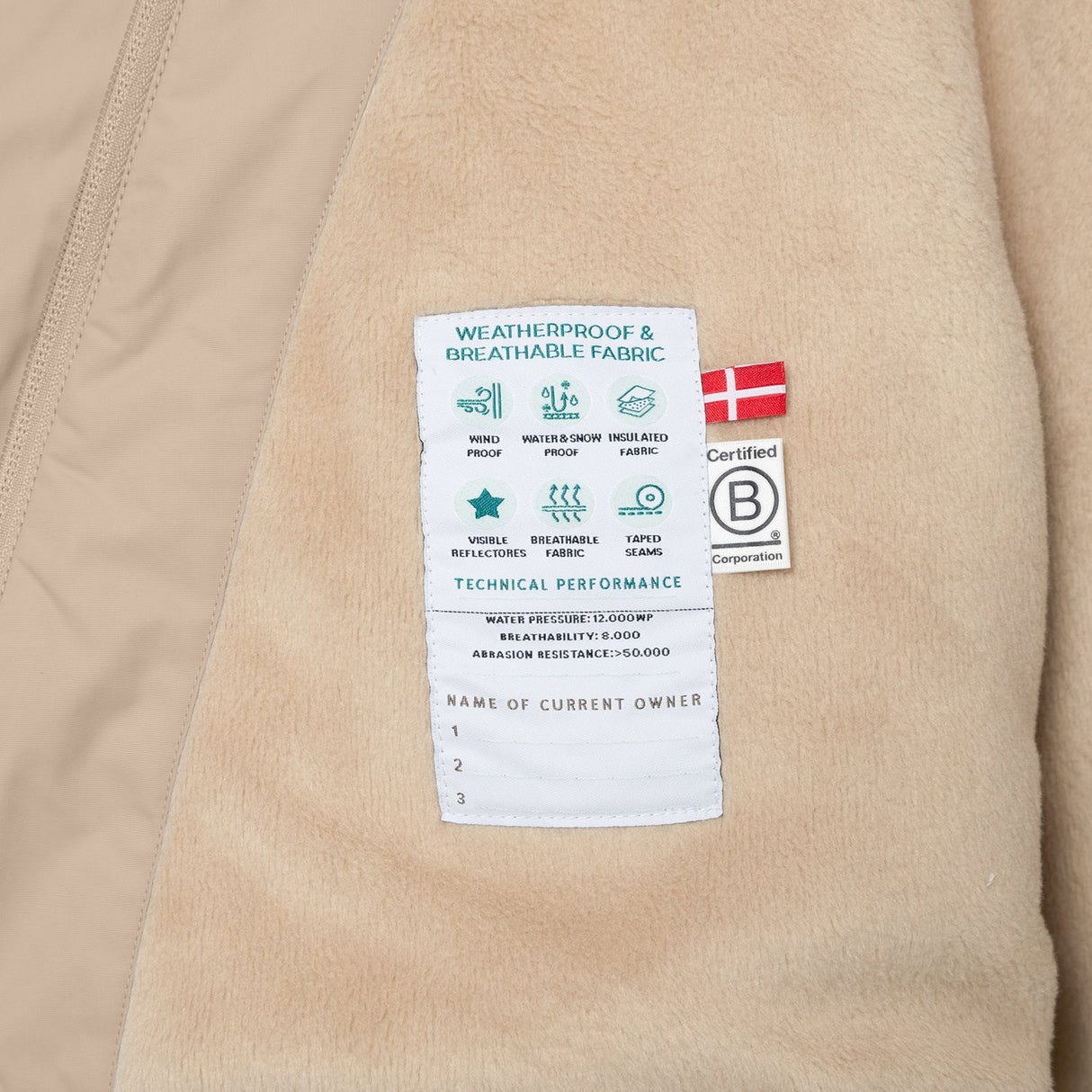 Mini A ture Savannah Tan Matwang Fleece Lined Winter Jacket. GRS