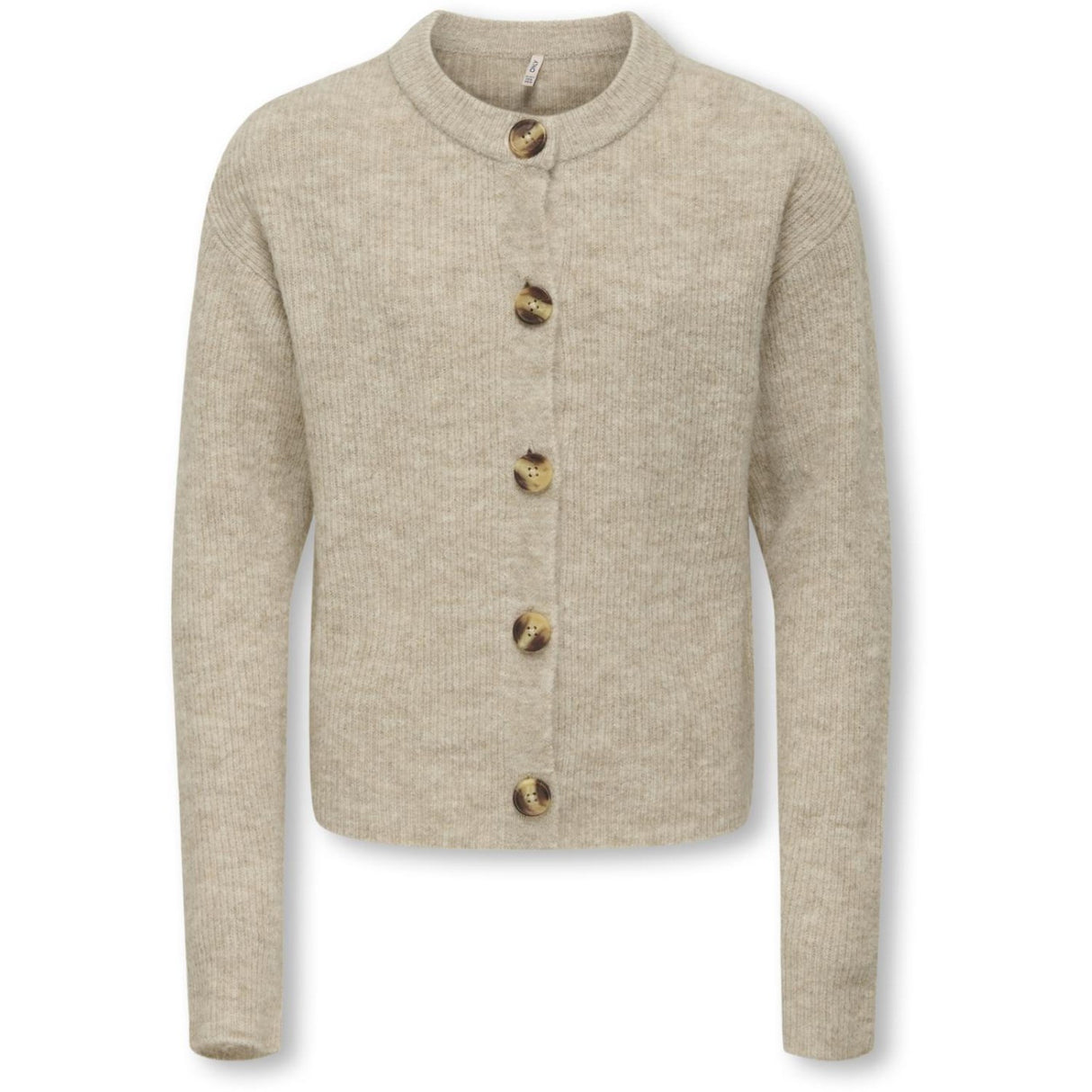 kids ONLY Pumice Stone Melange Kogcamilla O-Neck L/S Cardigan Knt