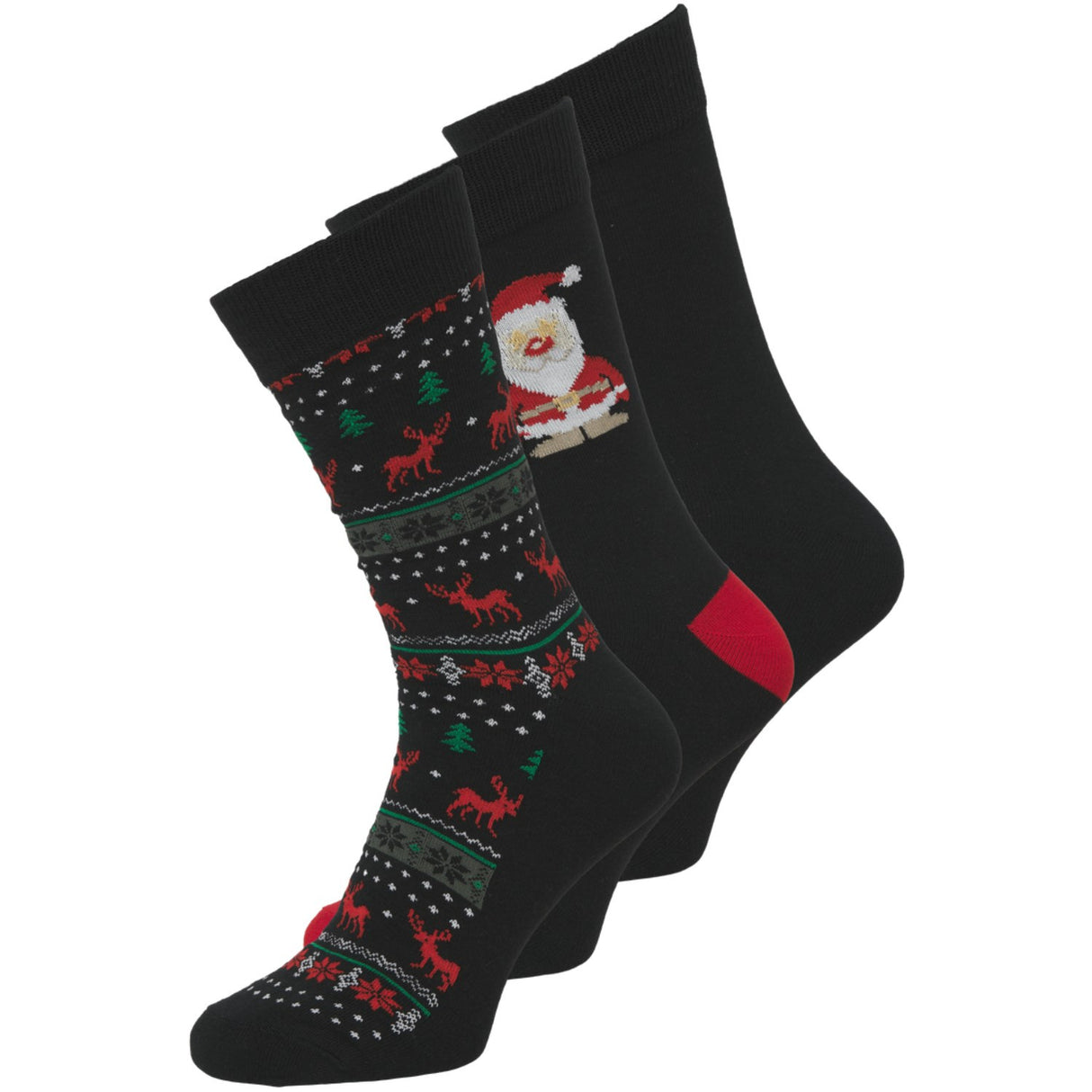 Jack & Jones Junior Black Jacxmas Reindeer Socks Giftbox Jnr