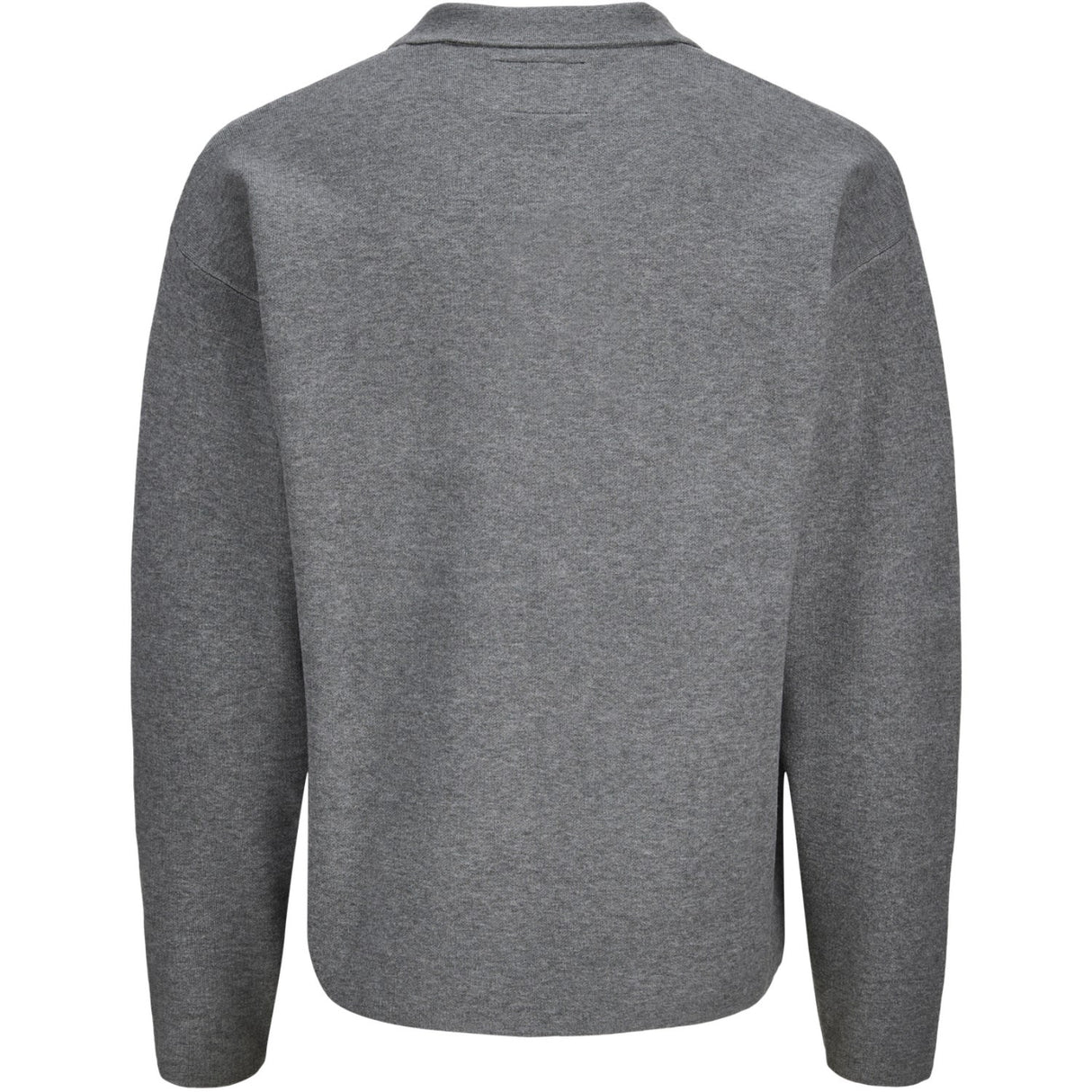 Jack & Jones Junior Medium Grey Melange Jprblabradfort Knit Polo Ln Jnr
