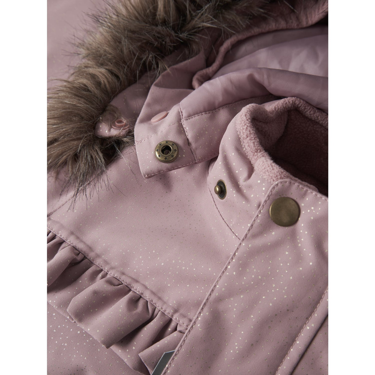 Name It Woodrose Nmfsnow10 Suit Frill Glitter Fo