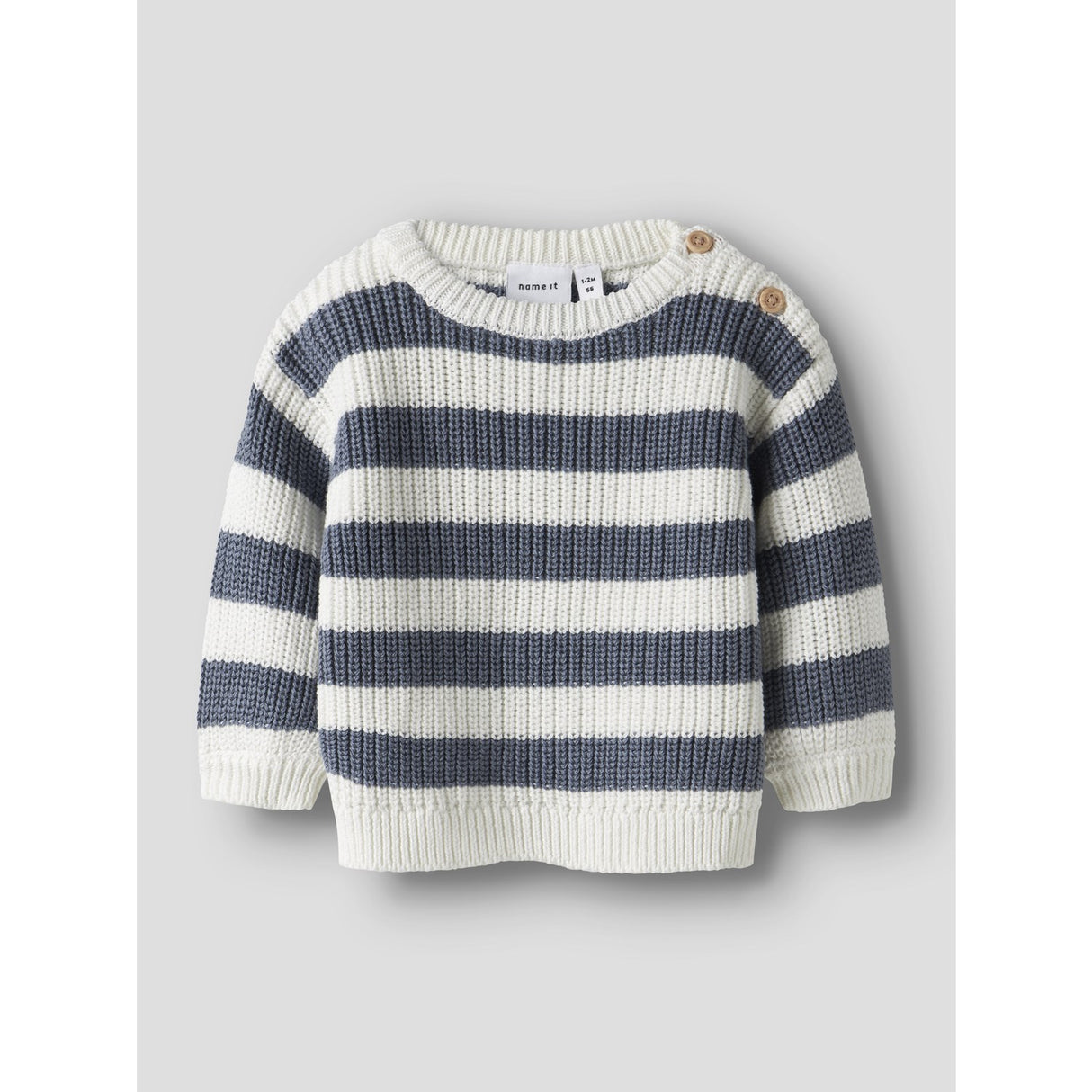 Name It Cloud Dancer Flintstone Nbmolfert Ls Knit