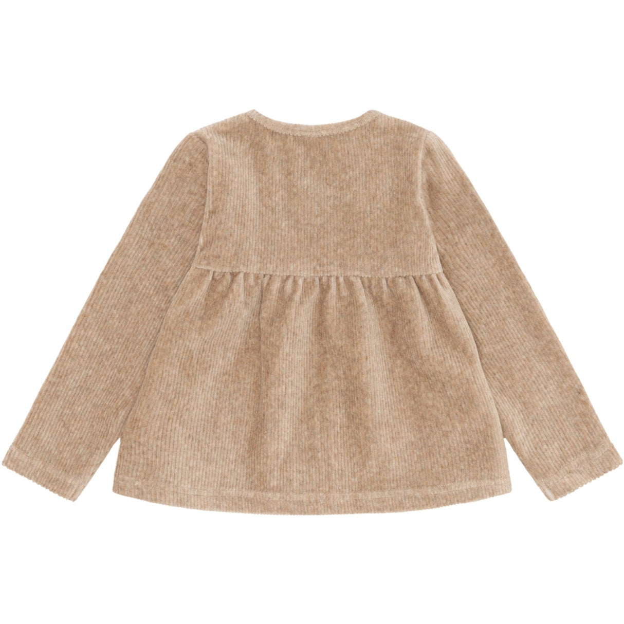 Hust & Claire Biscuit Sicillia Ottoman Velour Solid