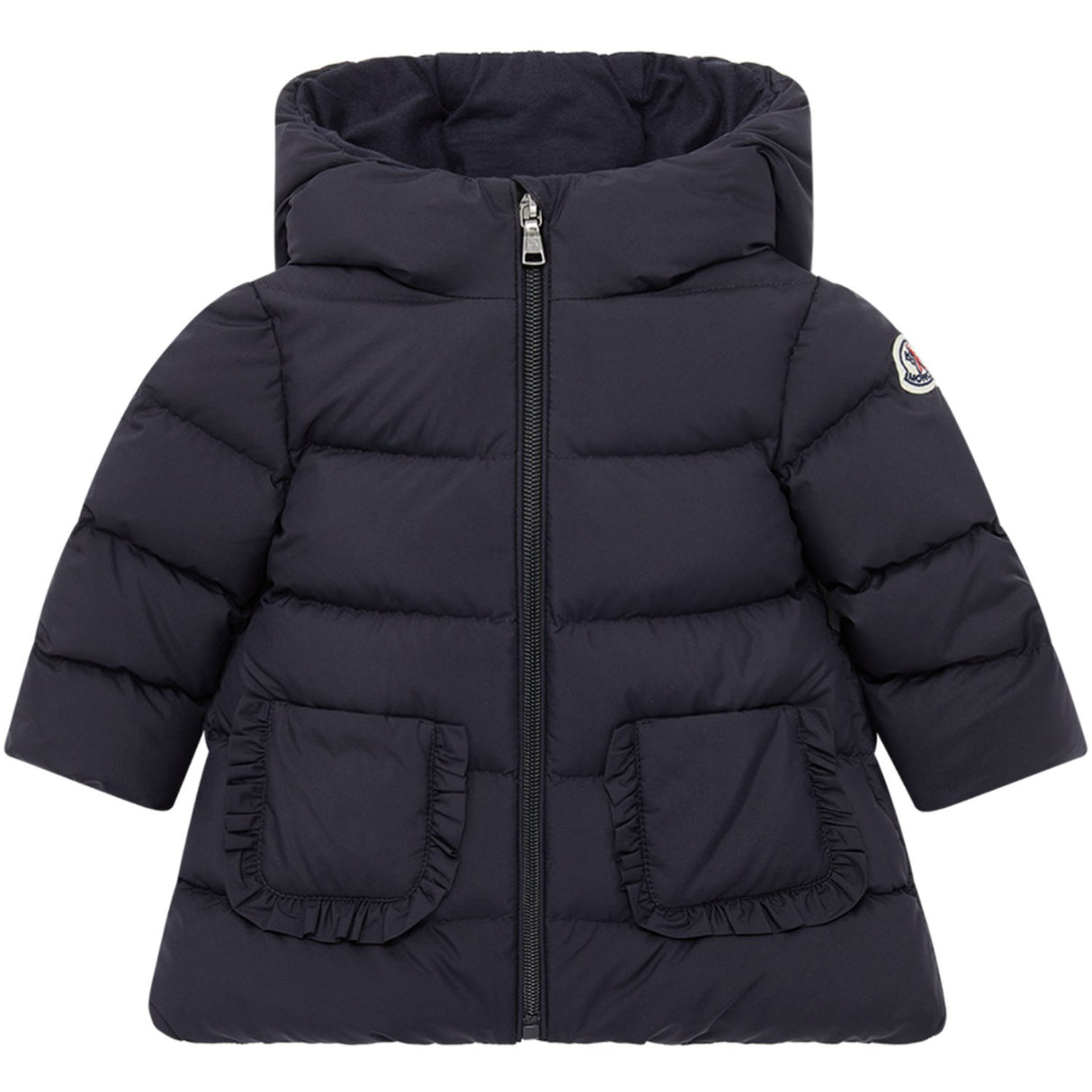 Moncler Navy Molan Long Parka Jacket