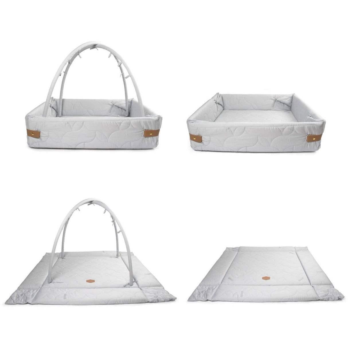 FILIBABBA Pearl Blue Activity Nest Soft Quilt