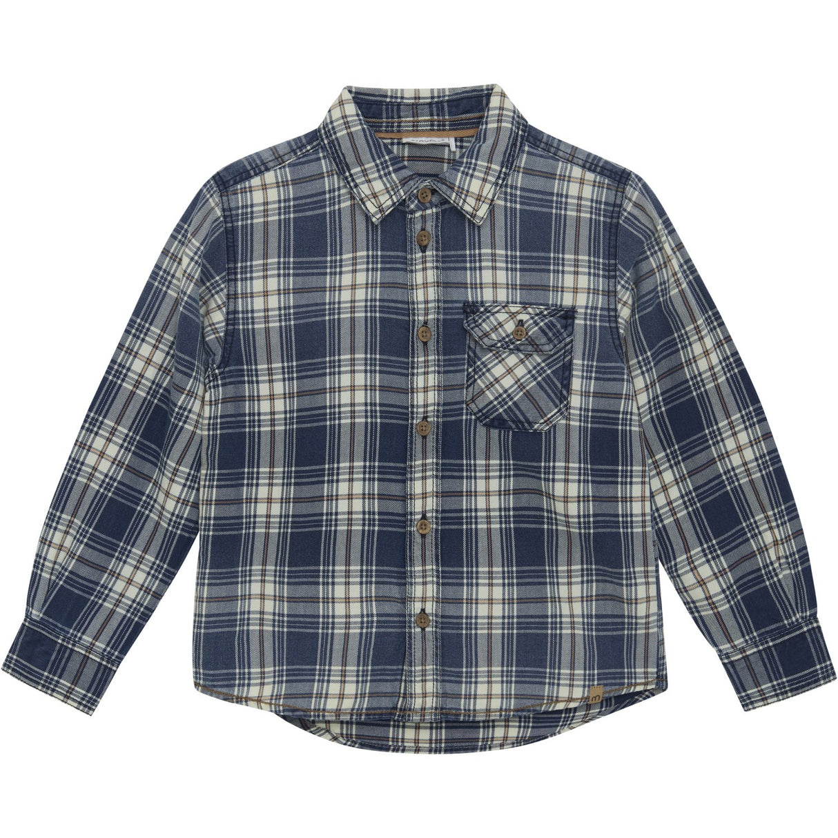 Minymo China Blue Shirt Ls Check