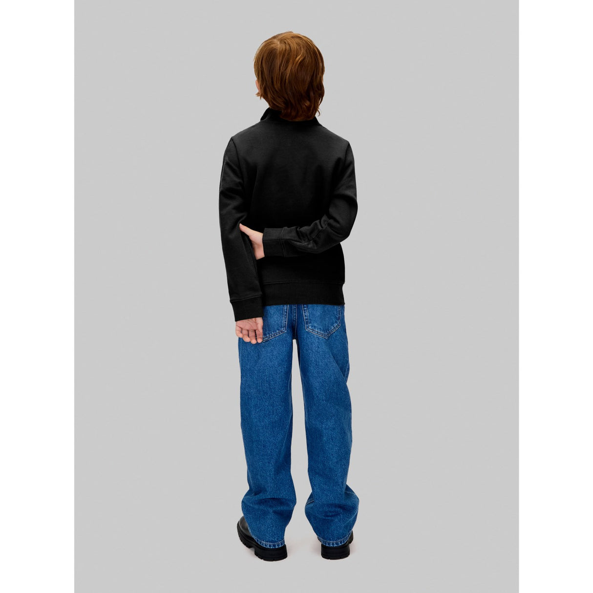 Calvin Klein Ck Black Chest Inst. Logo Half Zip