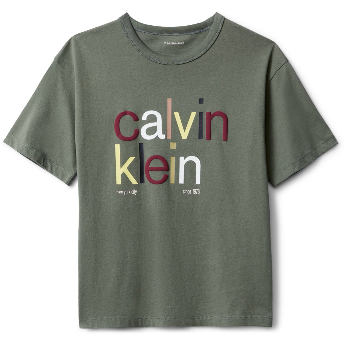Calvin Klein Thyme Color Logo Graphic Ss T-Shirt
