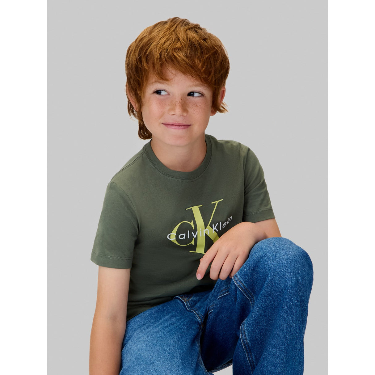 Calvin Klein Thyme Ck Monogram Ss T-Shirt