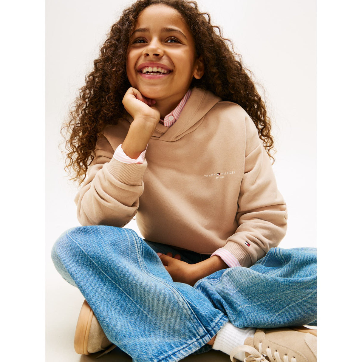 Tommy Hilfiger Malted Milk Mini Corp Hoodie