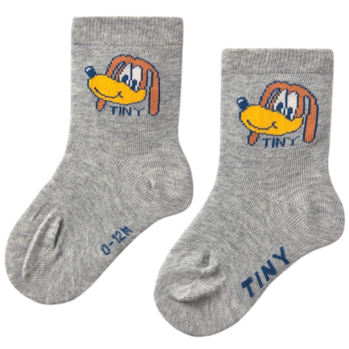 TinyCottons Medium Grey Heather Dog Medium Socks