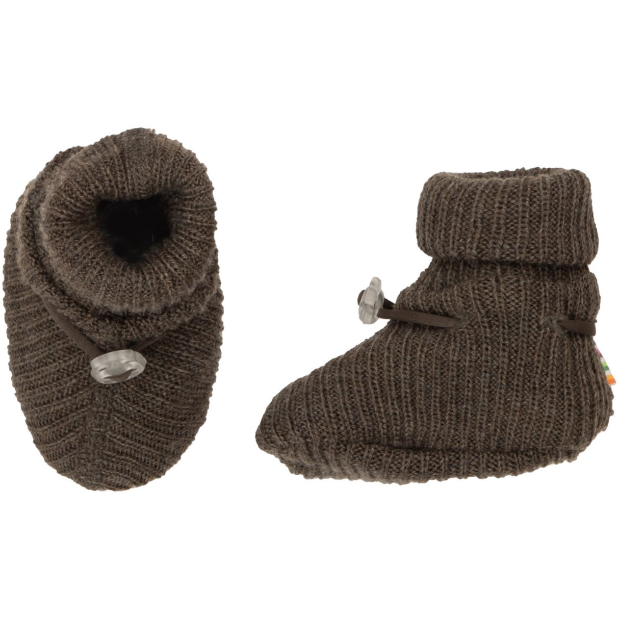 Joha Brown Melange Slippers Double Lags