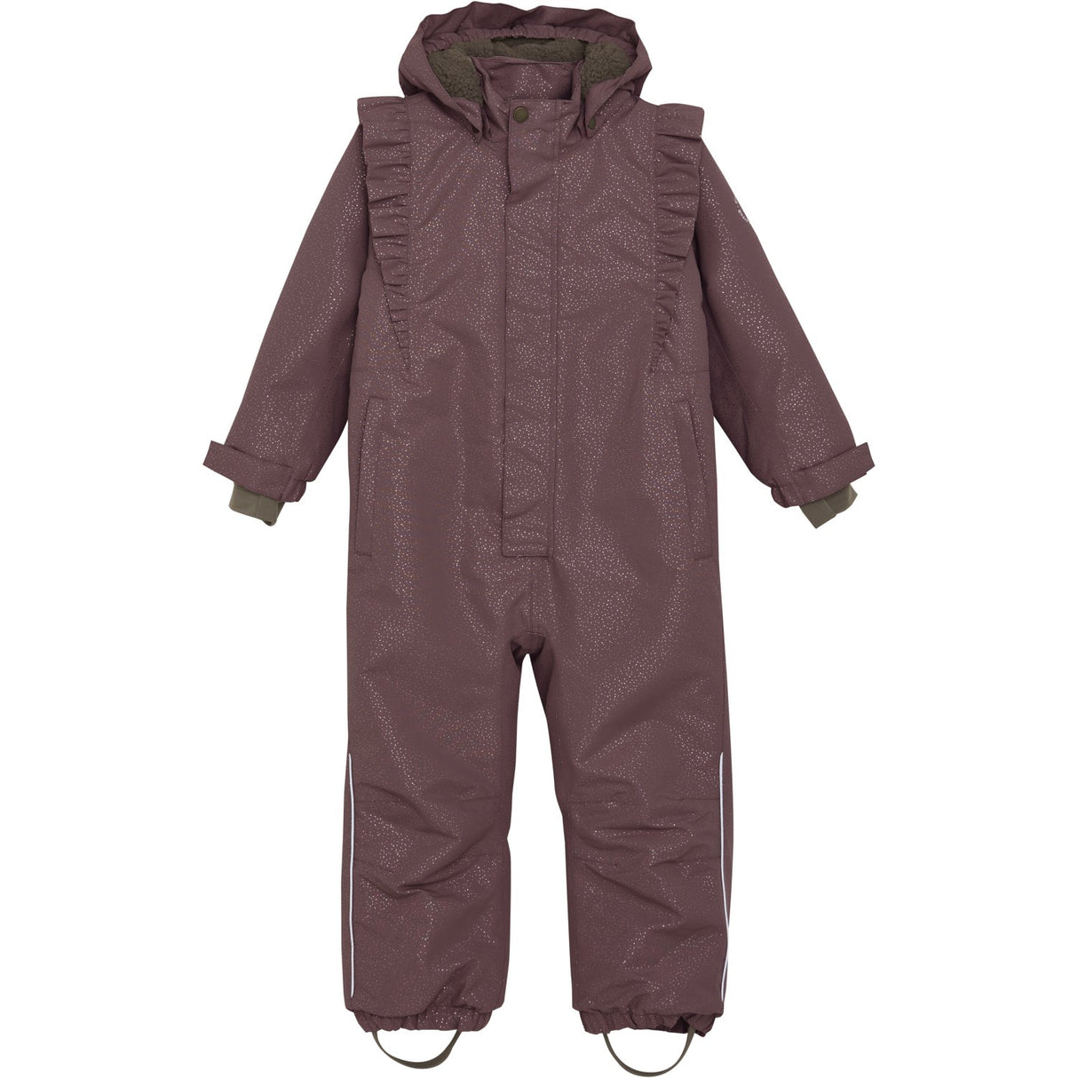 En Fant Rose Taupe Snowsuit W. Frills