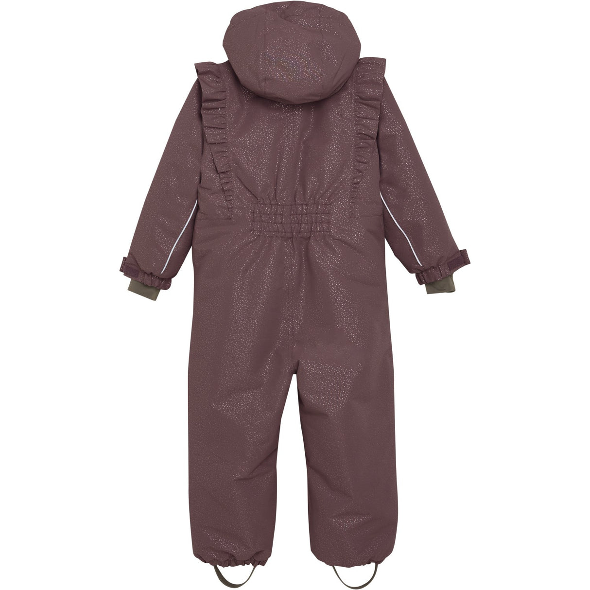 En Fant Rose Taupe Snowsuit W. Frills