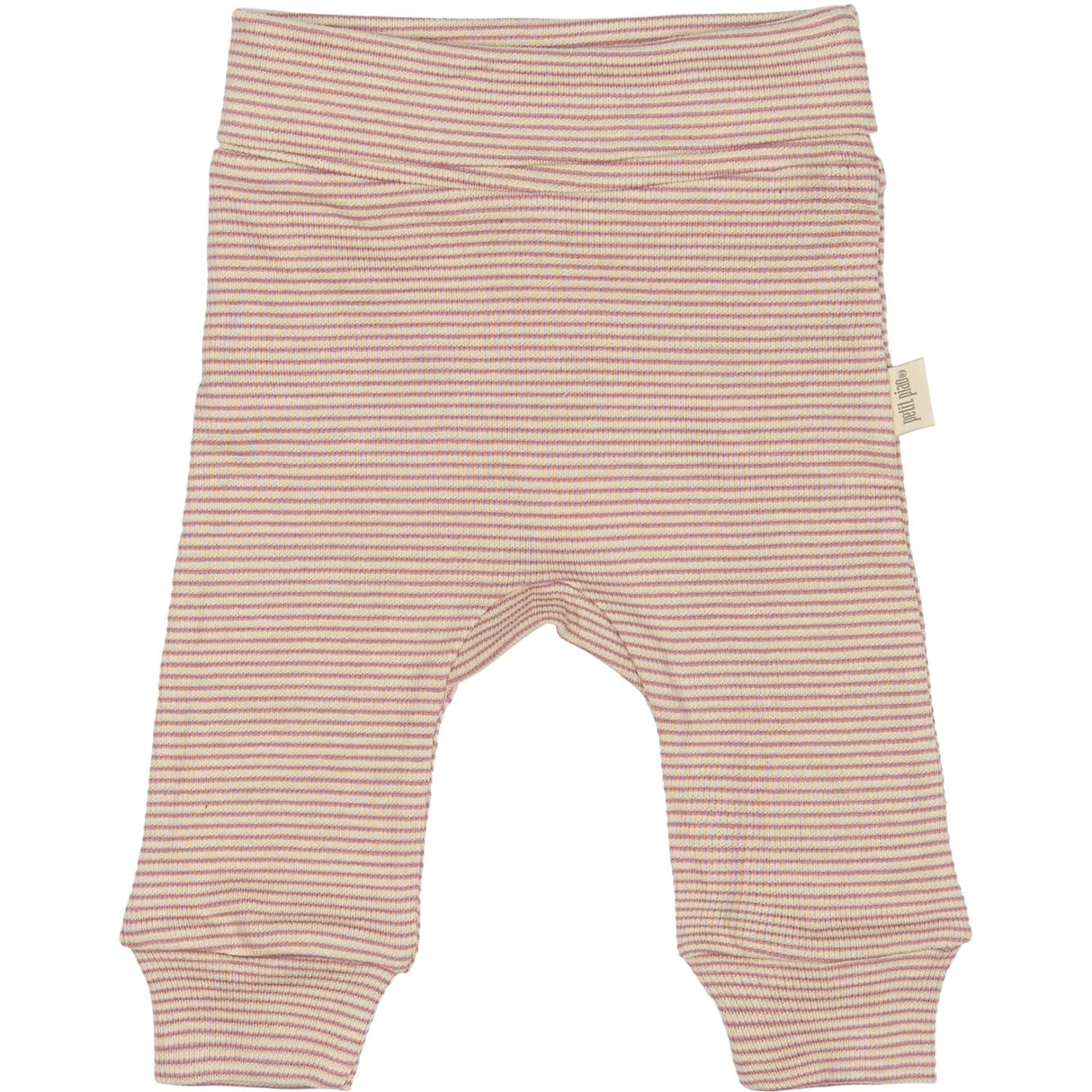 Petit Piao Nostalgic Rose/Dark Off White PPDian Fold Leggings Stripe NOOS