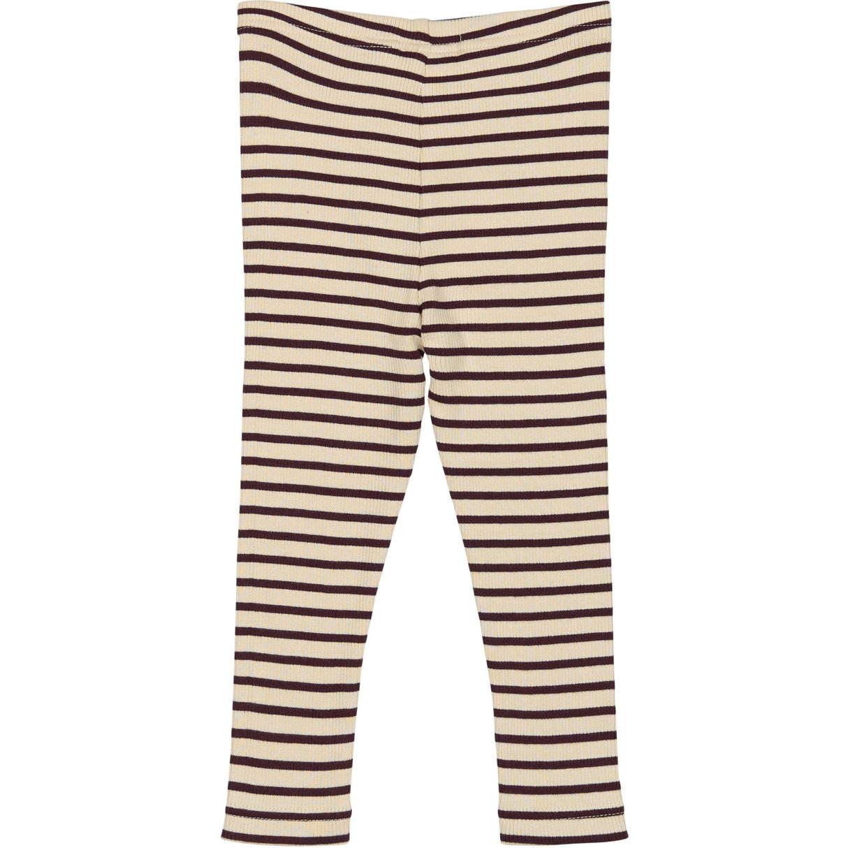 Petit Piao Dark Grape/off White Legging Modal Striped