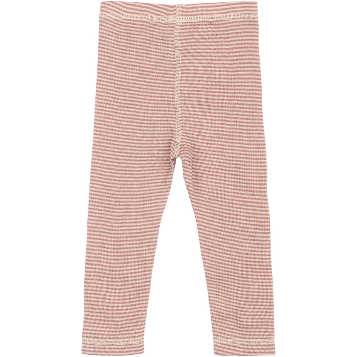 Petit Piao Nostalgic Rose/Dark Off White PPDante Leggings Merino Wool Striped