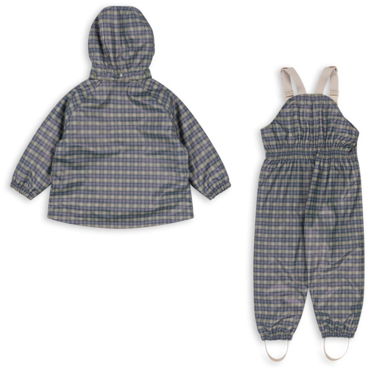 Konges Sløjd Laurel Blue Check Rainy Palme Set