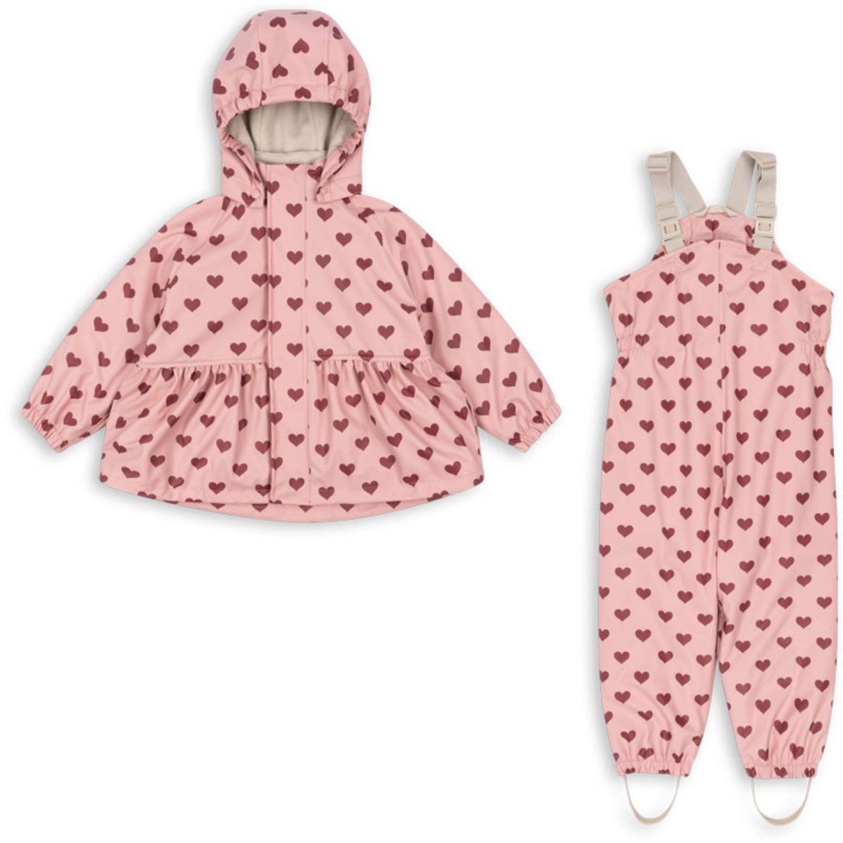 Konges Sløjd Amour Pink Rainy Palme Set Girl