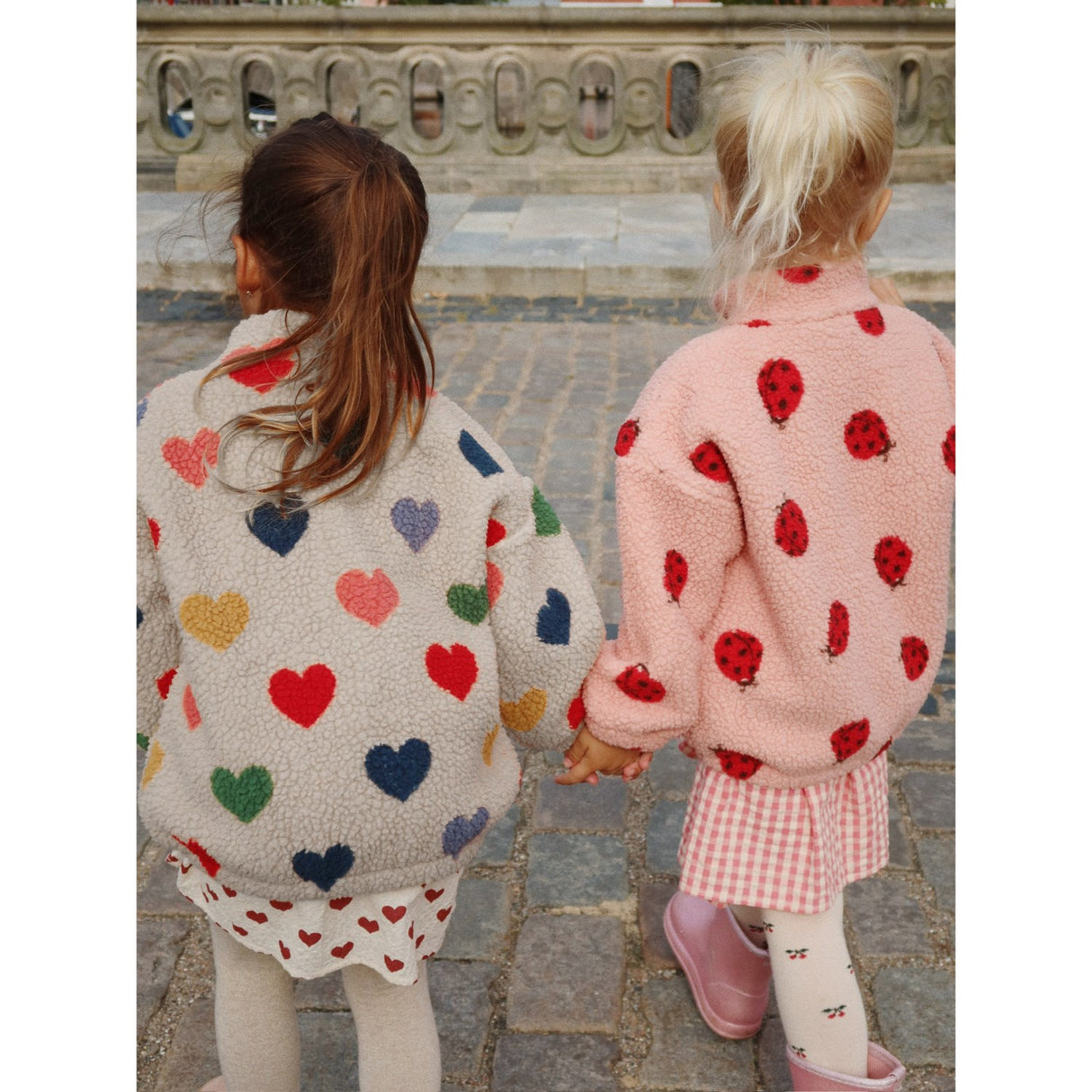 Konges Sløjd Ladybug Pink Jody Teddy Jacket Grs